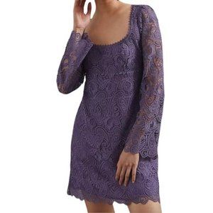 Anthropologie Maeve Embroidered Lace Mini Dress Size 2 NWOT